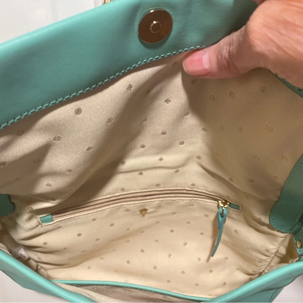 Adorable Kate Spade, New York Turquoise Studded Chain Bag - Picture 7 of 8